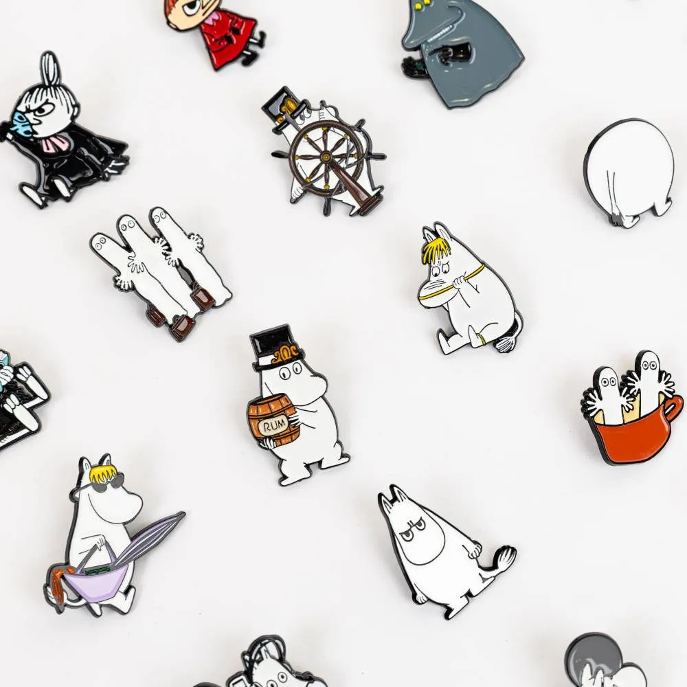 Moomintroll Angry Pin's blanc métal 4x3 cm