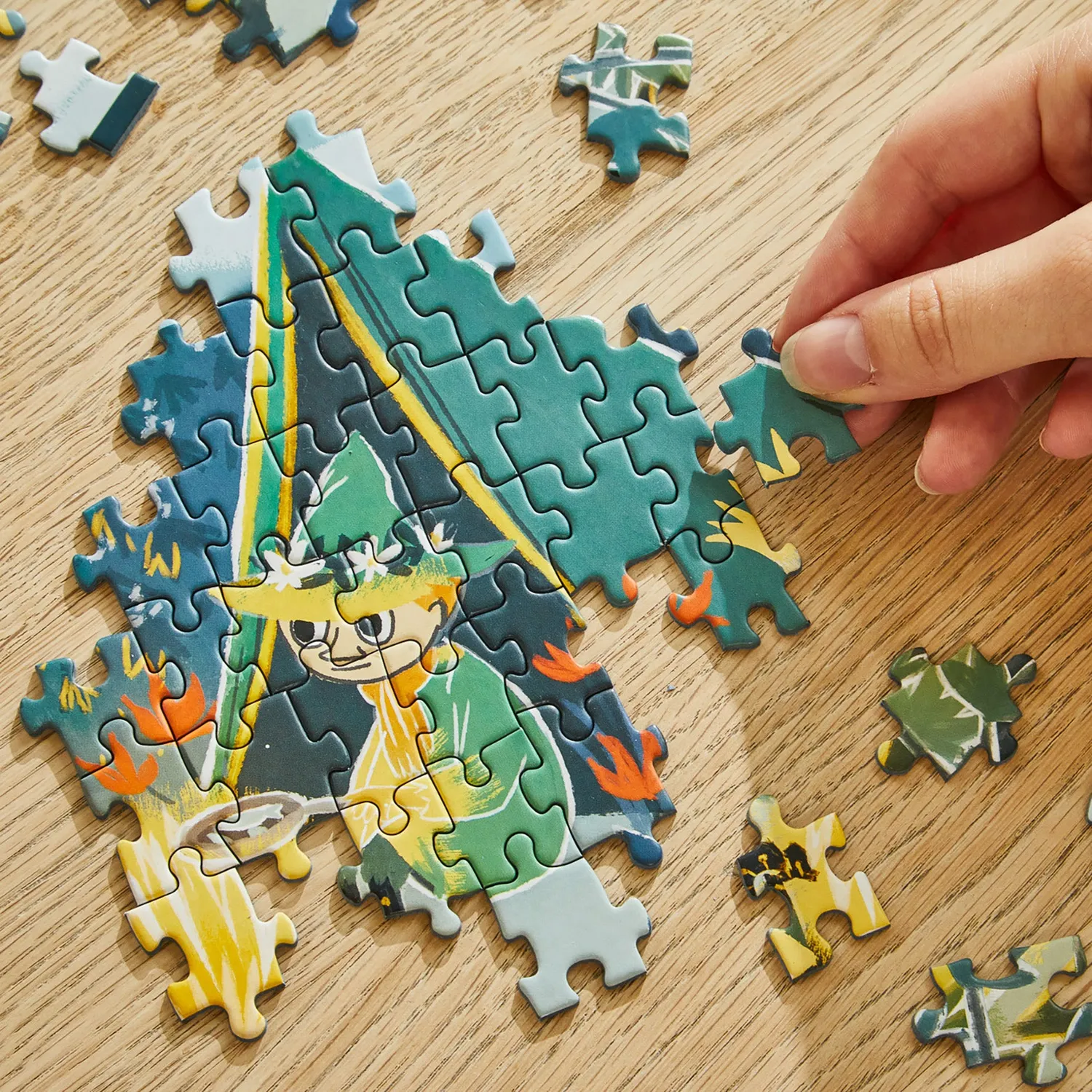 Moomintroll Campfire puzzle 200 pièces nuit étoilée