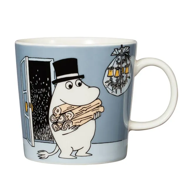 Moomintroll Moominpappa mug gris céramique 0,3 L