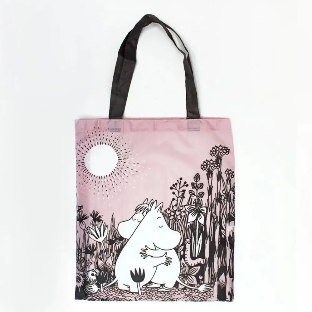Moomintroll Love sac courses pliable rose recycle