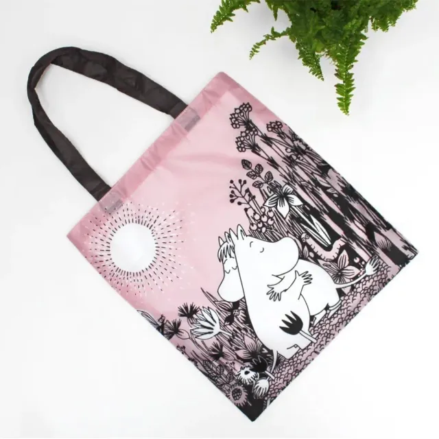 Moomintroll Love sac courses pliable rose recycle