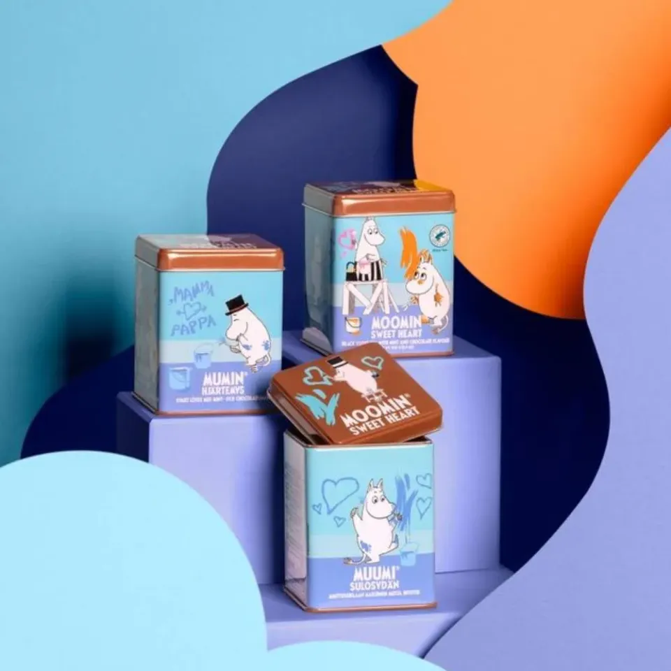 Moomintroll Sweet Heart thé menthe-chocolat boîte 100 g