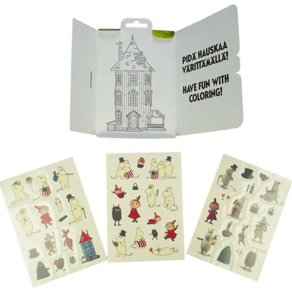 Moomintroll Moomin Tattoo tatouages temporaires 48 pièces vegan