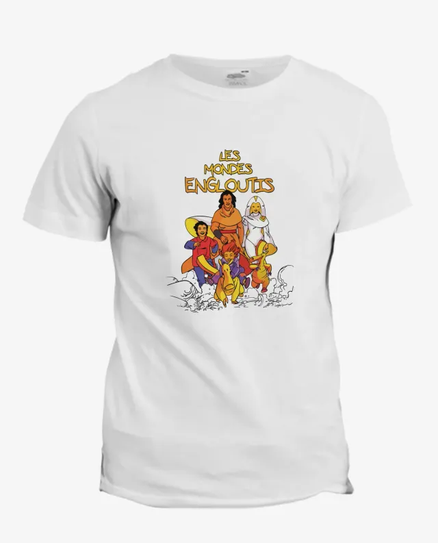 Pixgoodies Les Mondes engloutis t-shirt coton